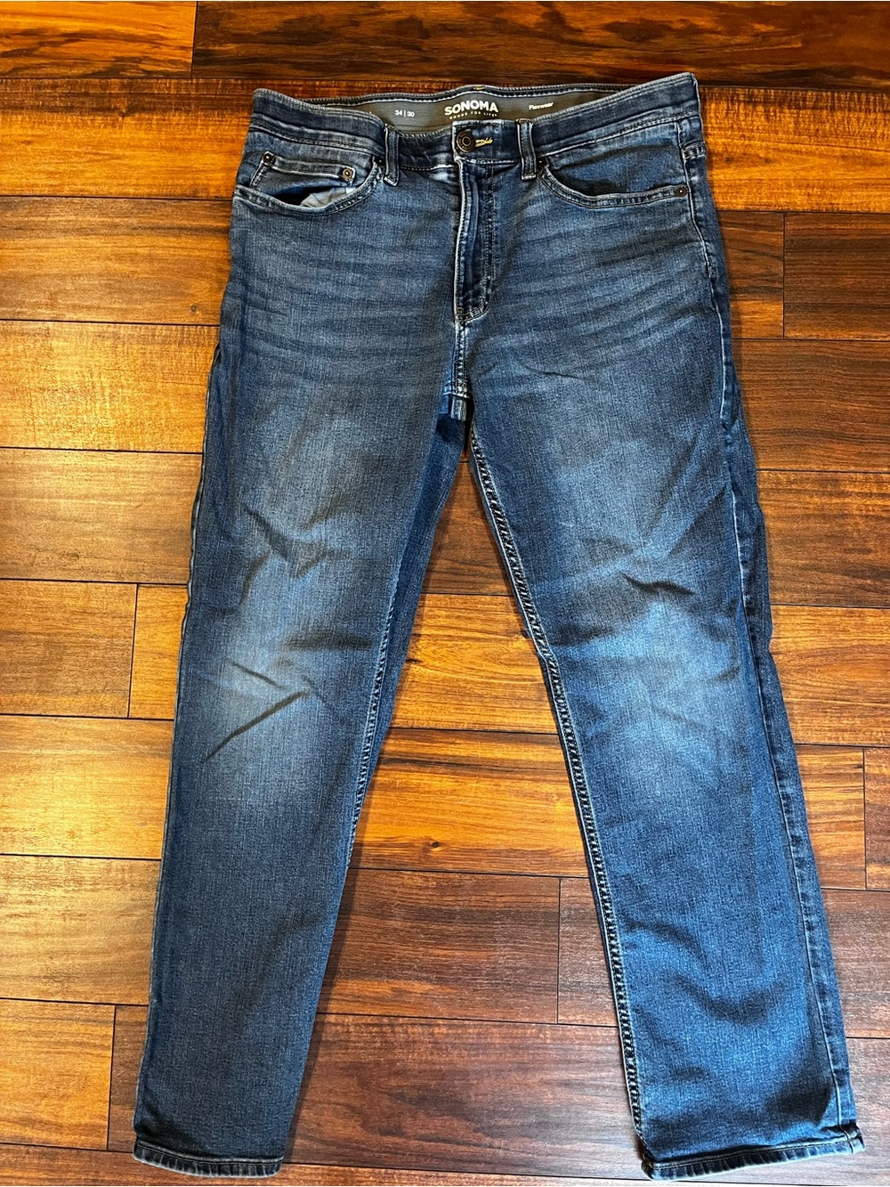 Sonoma Men Slim Straight-Leg Indigo Jeans